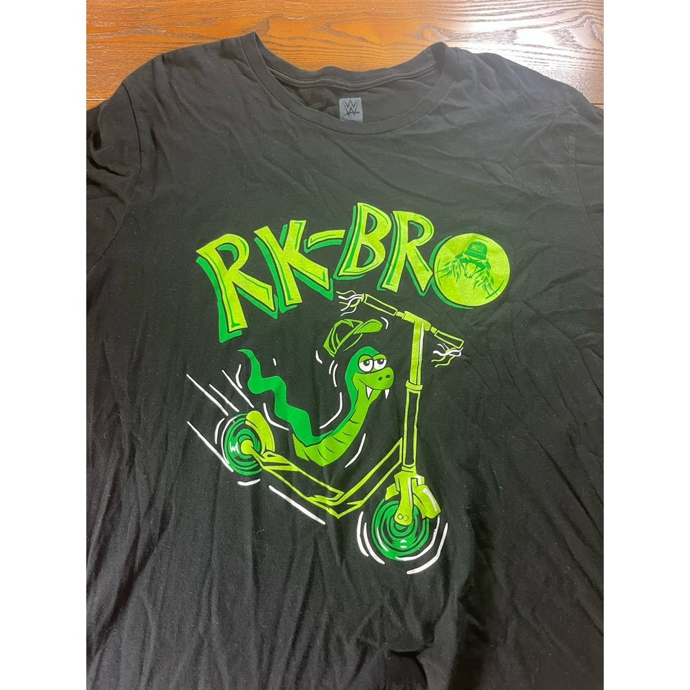 WWE Men's Graphic T-Shirt RK-Bro Size 3XL Men's Black